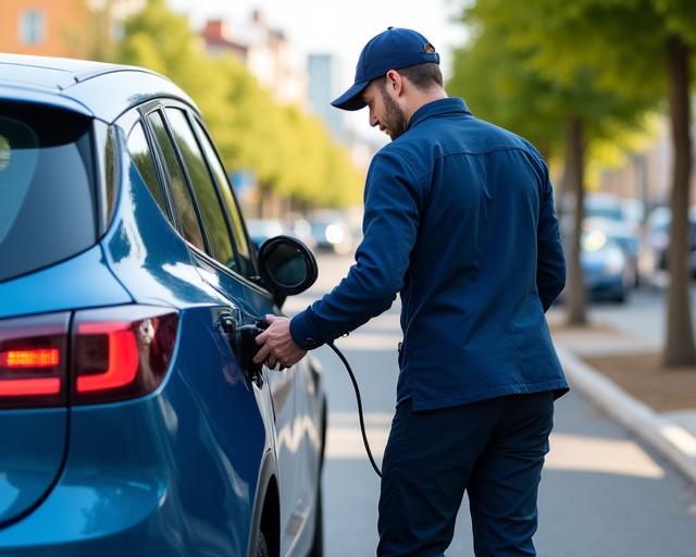 Assistance spécialisée pour véhicule électrique à Lyon.