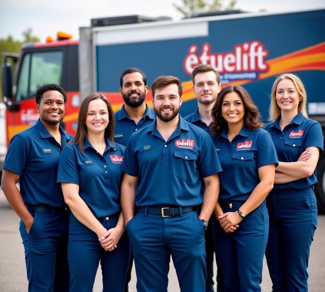 L'équipe de dépanneurs professionnels de ÉtoileLift Towing.